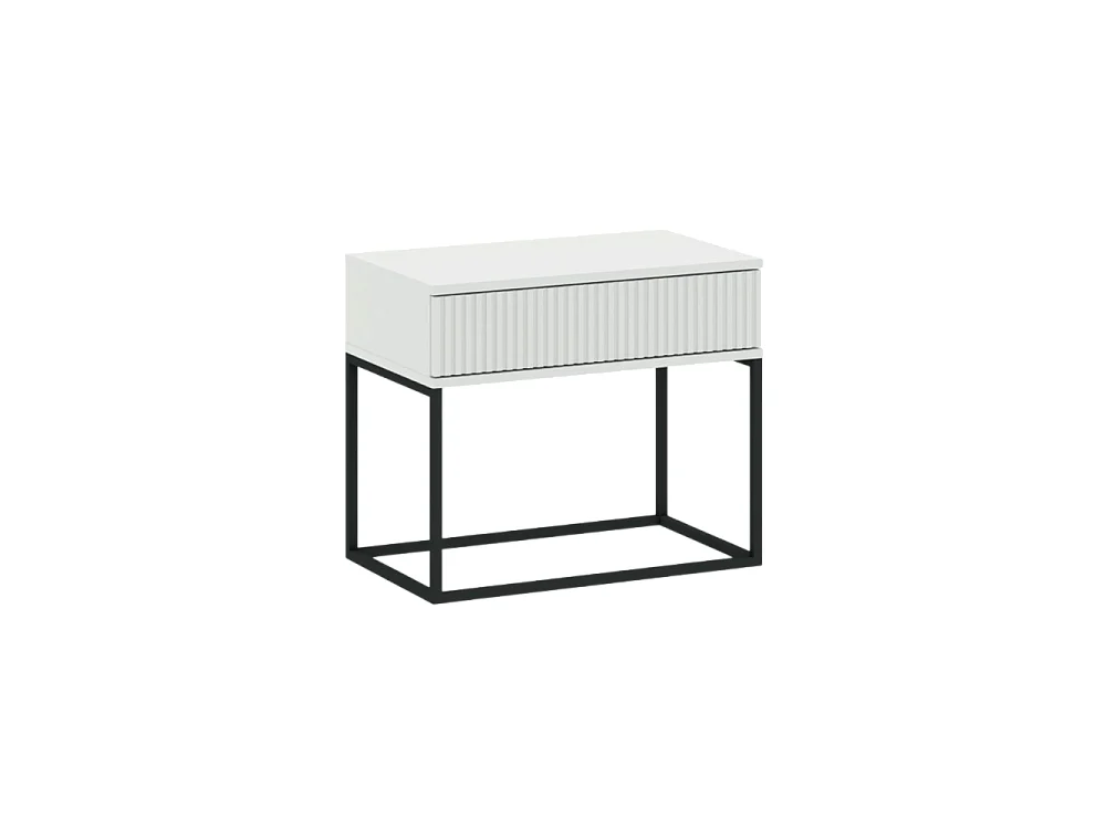 Table de chevet CADRO 2 -1 Tiroir Blanc