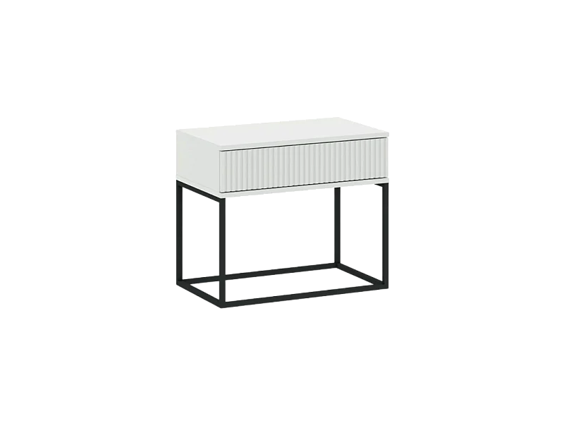 Table de chevet CADRO 2 -1 Tiroir Blanc