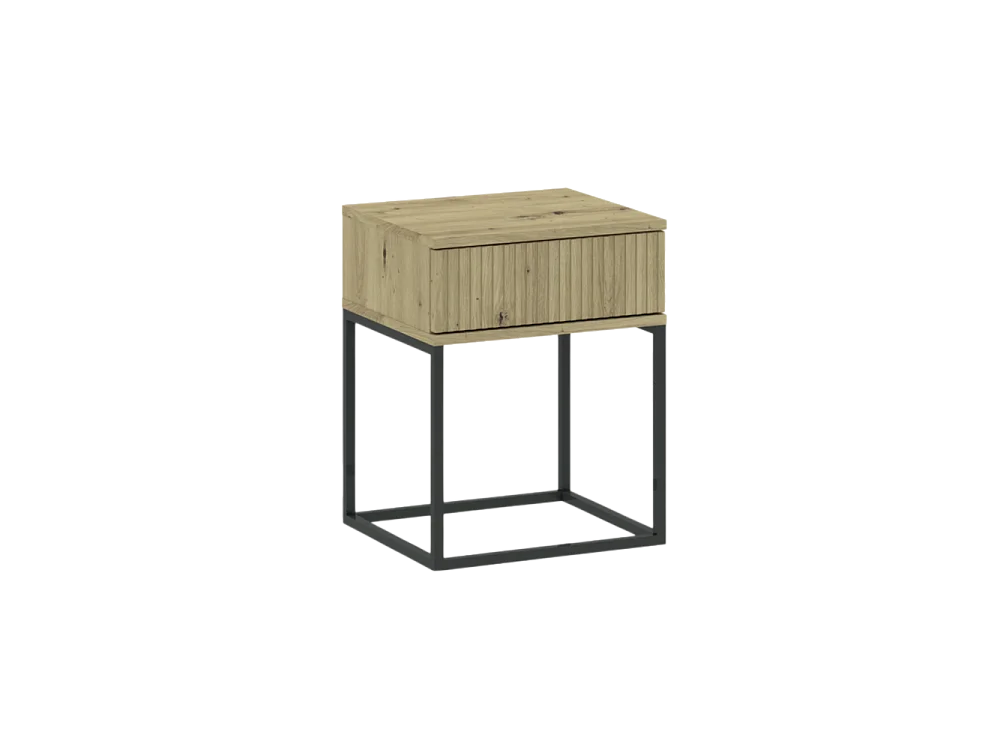 Table de chevet CADRO 1 - 1 Tiroir Chêne