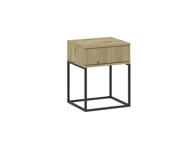 Table de chevet CADRO 1 - 1 Tiroir Chêne