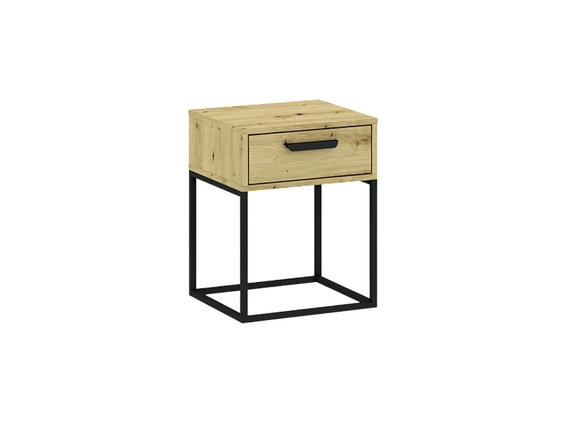 Table de chevet CADRO 3 -1 Tiroir Chêne