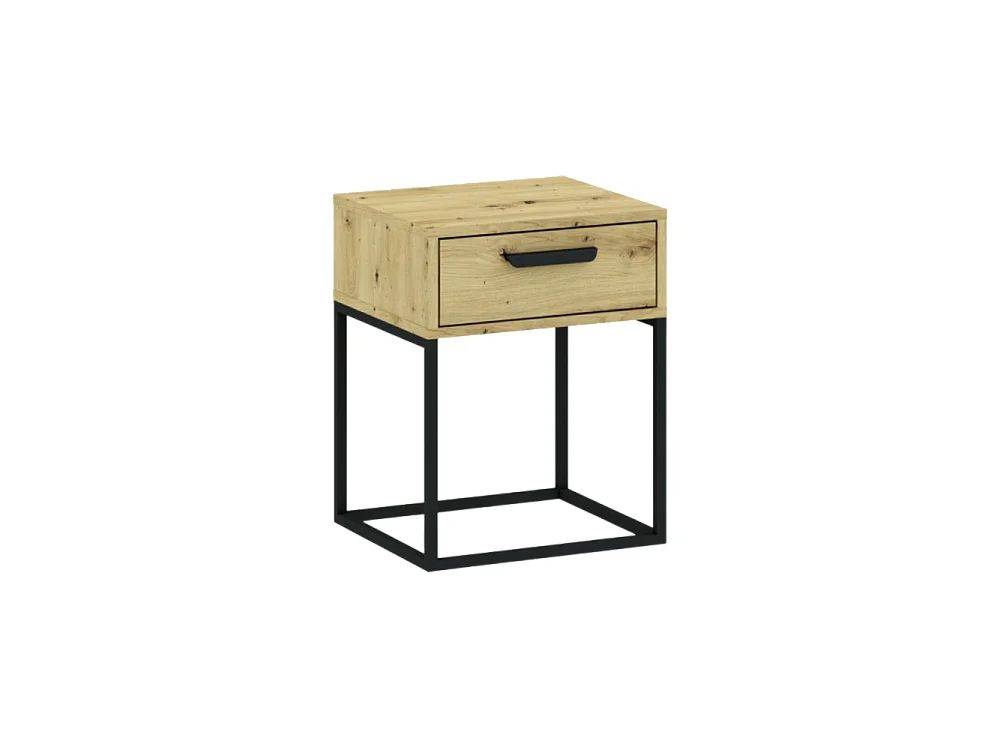 Table de chevet CADRO 3 -1 Tiroir Chêne