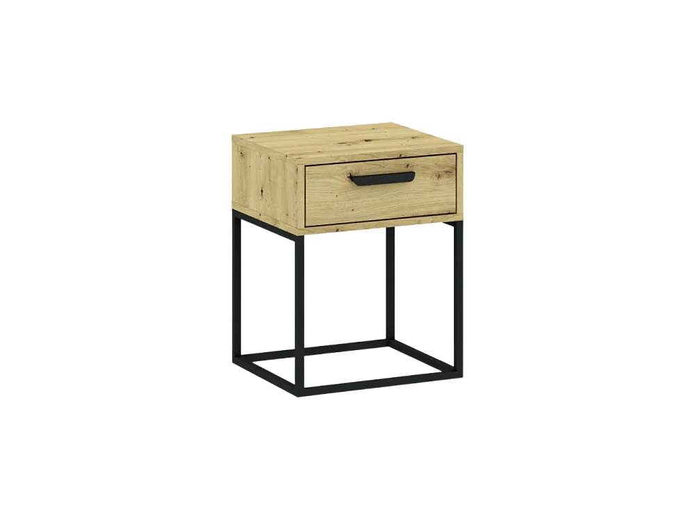Table de chevet CADRO 3 -1 Tiroir Chêne