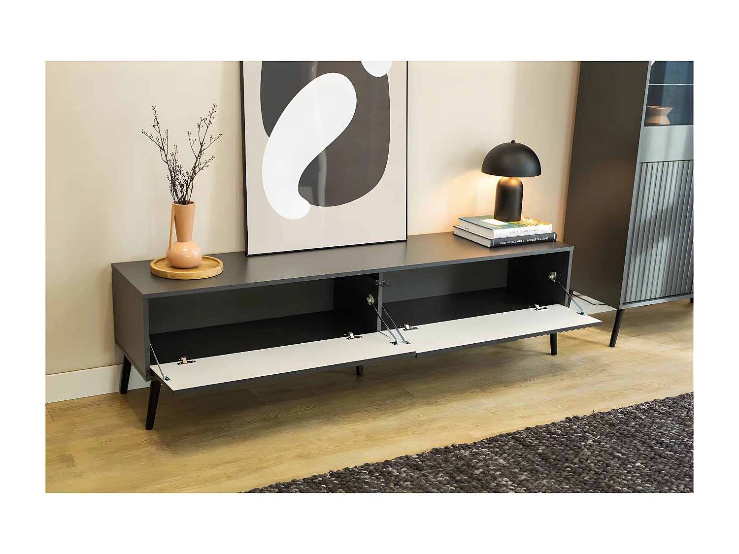 Meuble TV Barcelona - 180 CM Gris