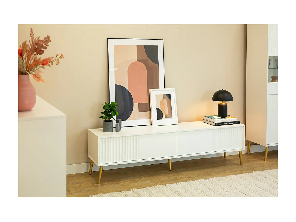 Meuble TV Barcelona - 180 CM Blanc