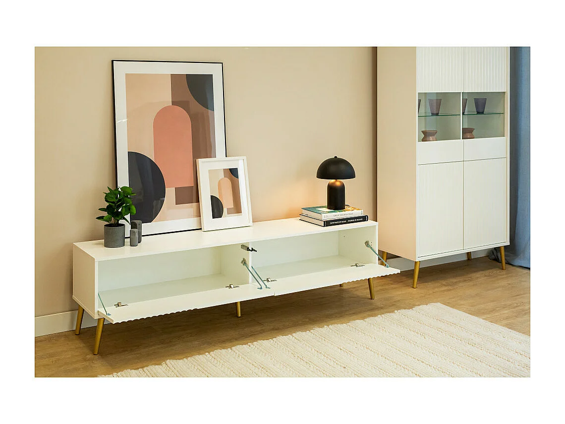 Meuble TV Barcelona - 180 CM Blanc