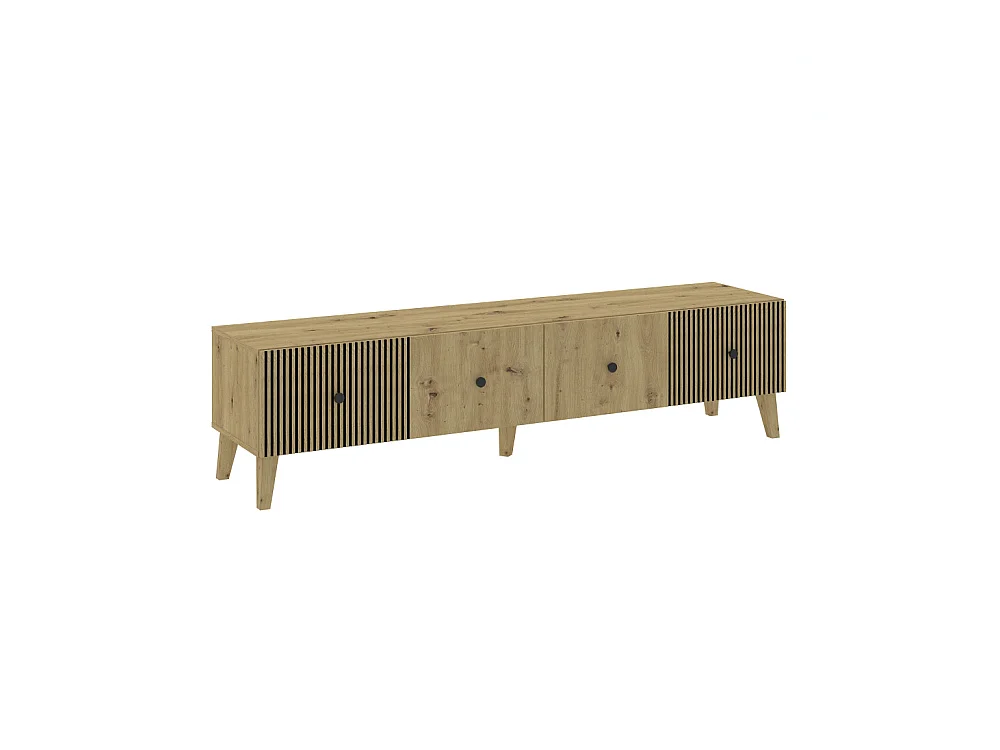 MEUBLE TV BERLIN 180 CM - 2 Portes Chêne