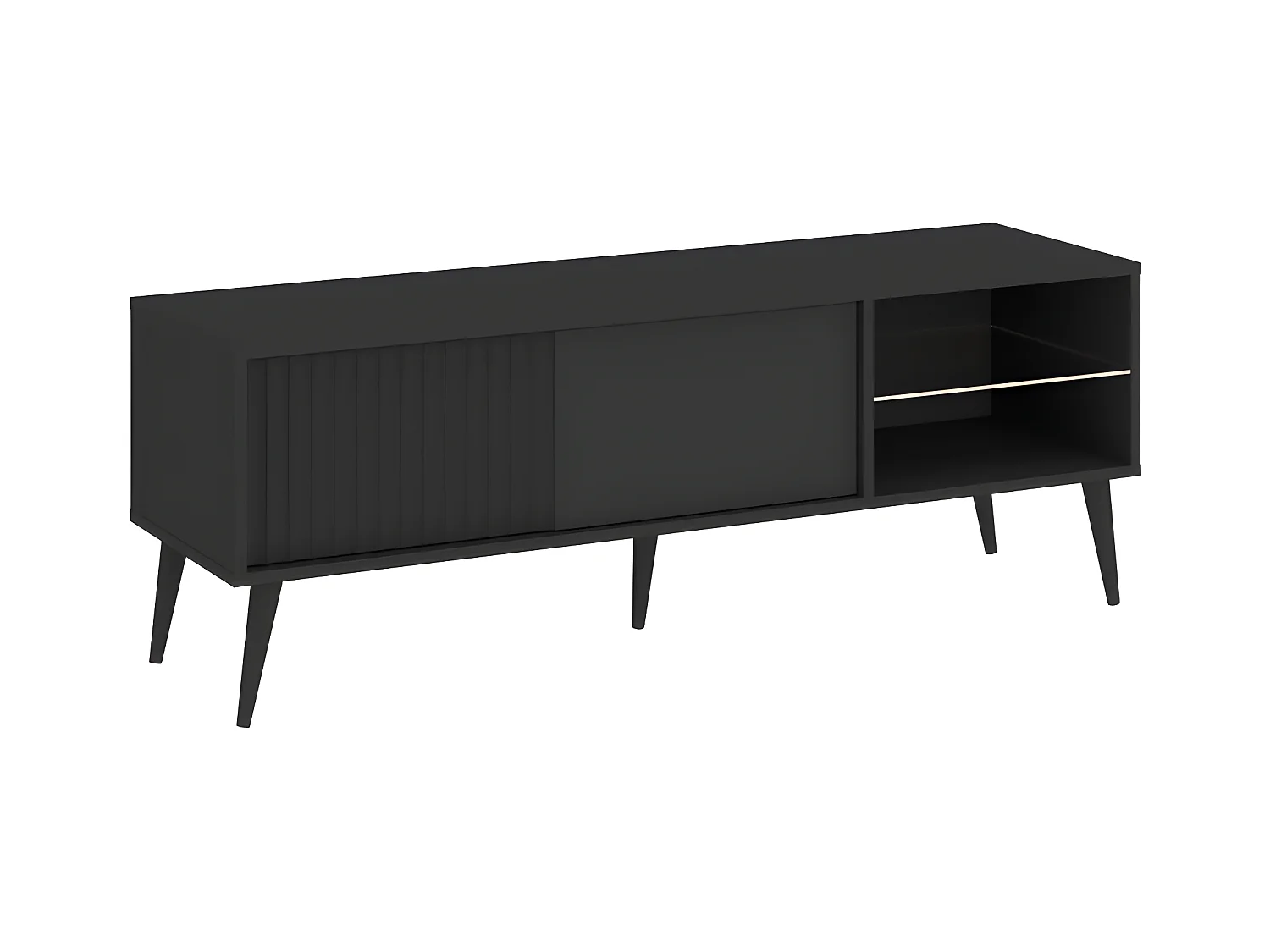 Meuble TV Barcelona - 135 cm Gris
