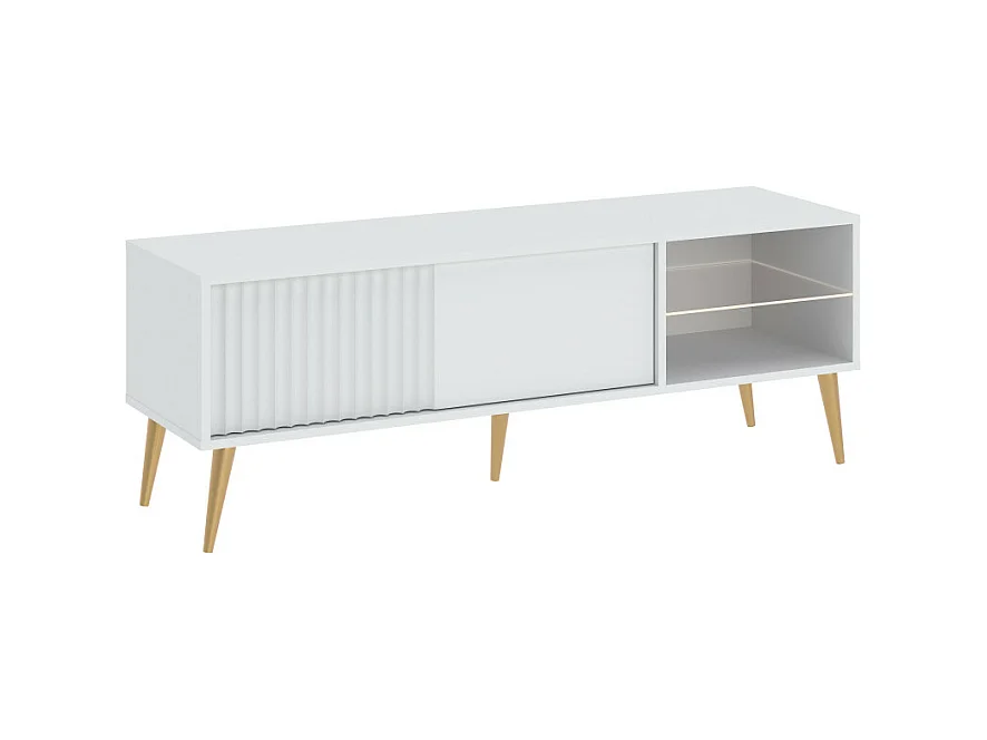 Meuble TV Barcelona - 135 cm Blanc