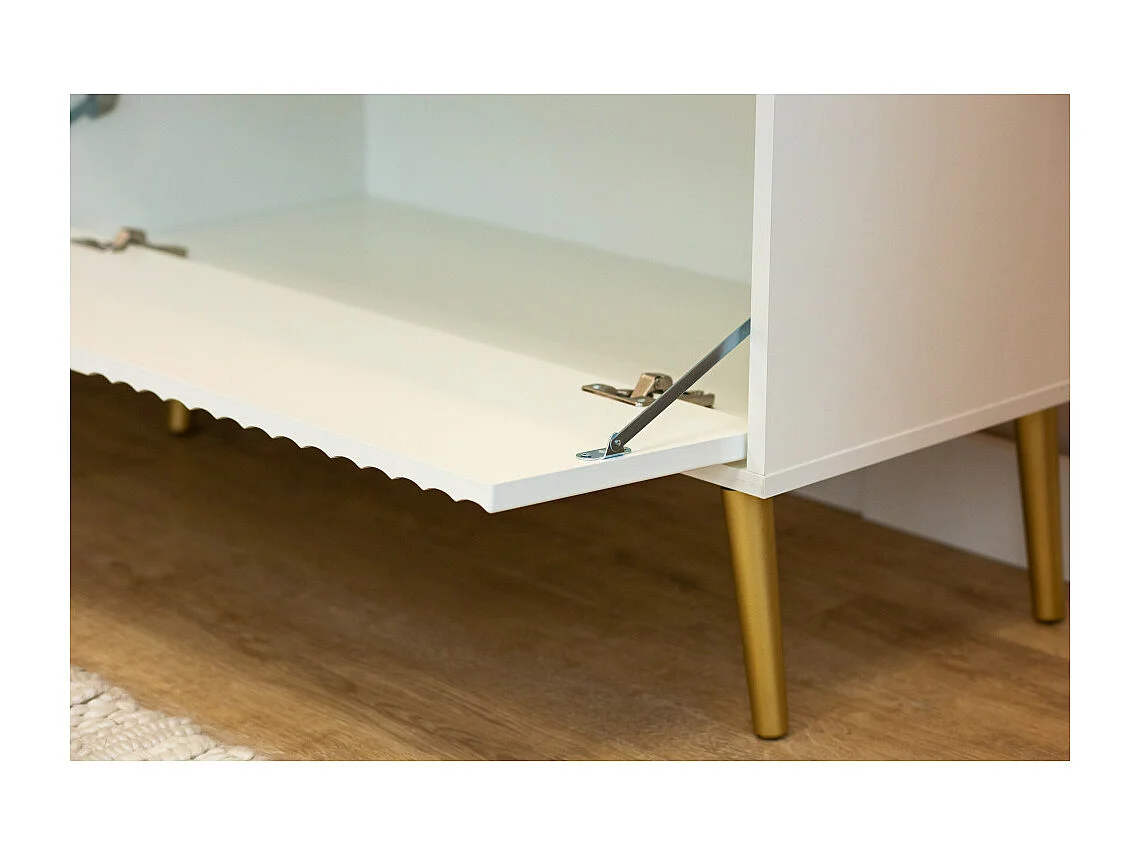 Meuble TV Barcelona - 135 cm Blanc