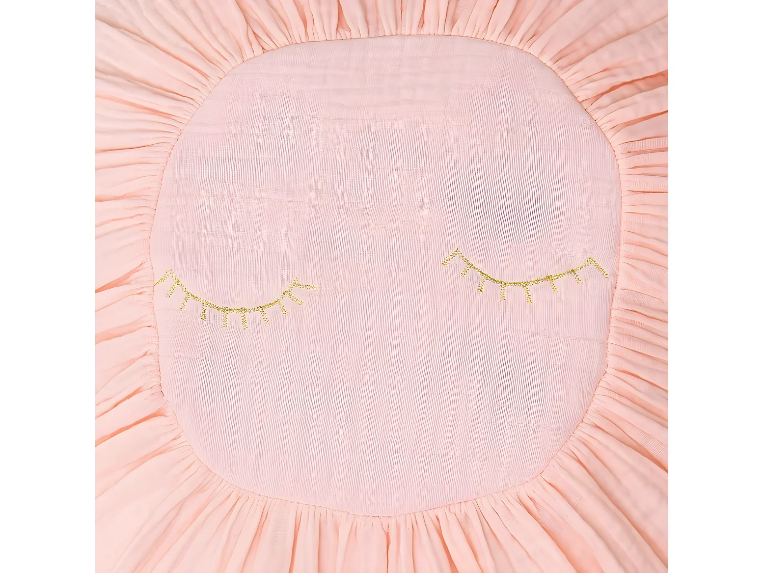 Almofada de algodão rosa 11x35x35cm