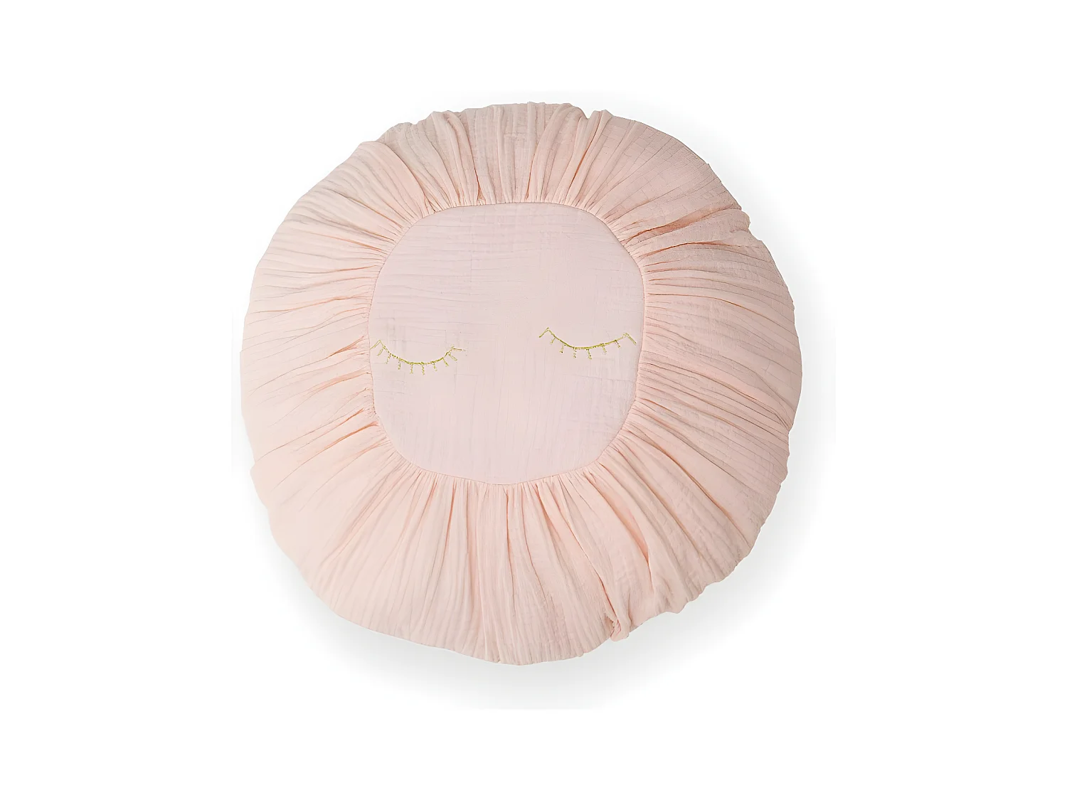 Coussin en coton rose 11x35x35cm