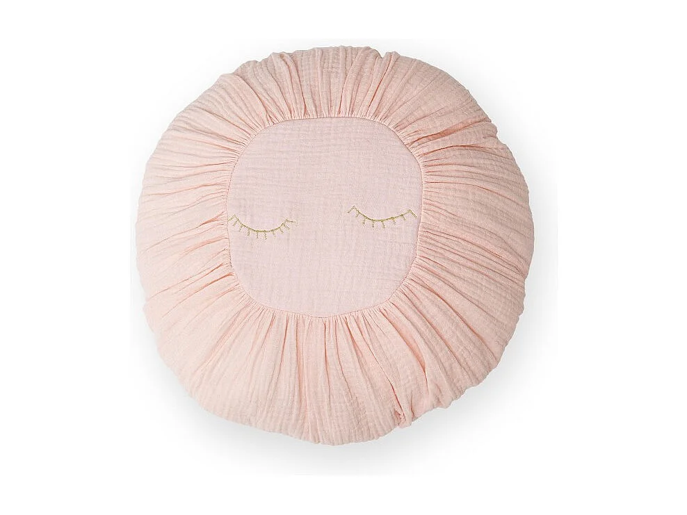 Coussin en coton rose 11x35x35cm