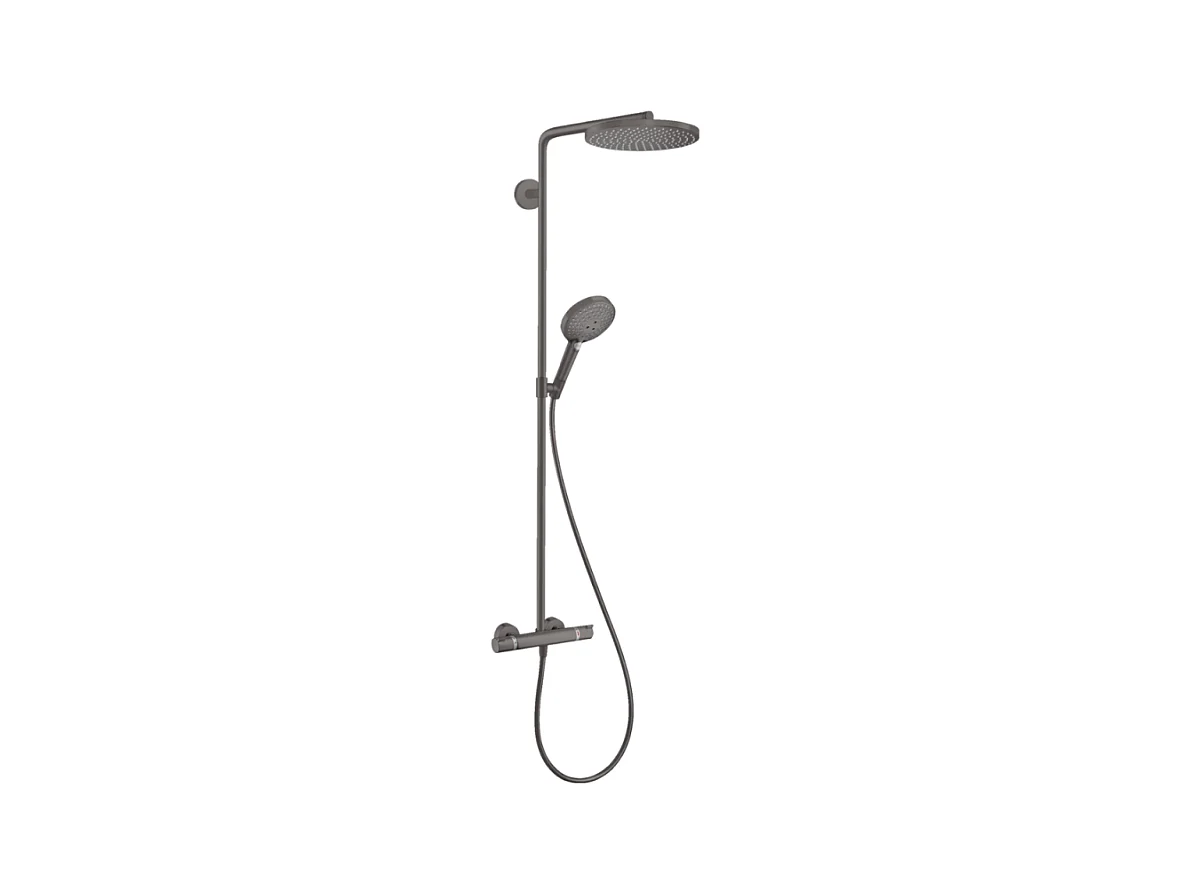 Colonne de douche thermostatique HANSGROHE Raindance Select S 240 noir chromé brossé