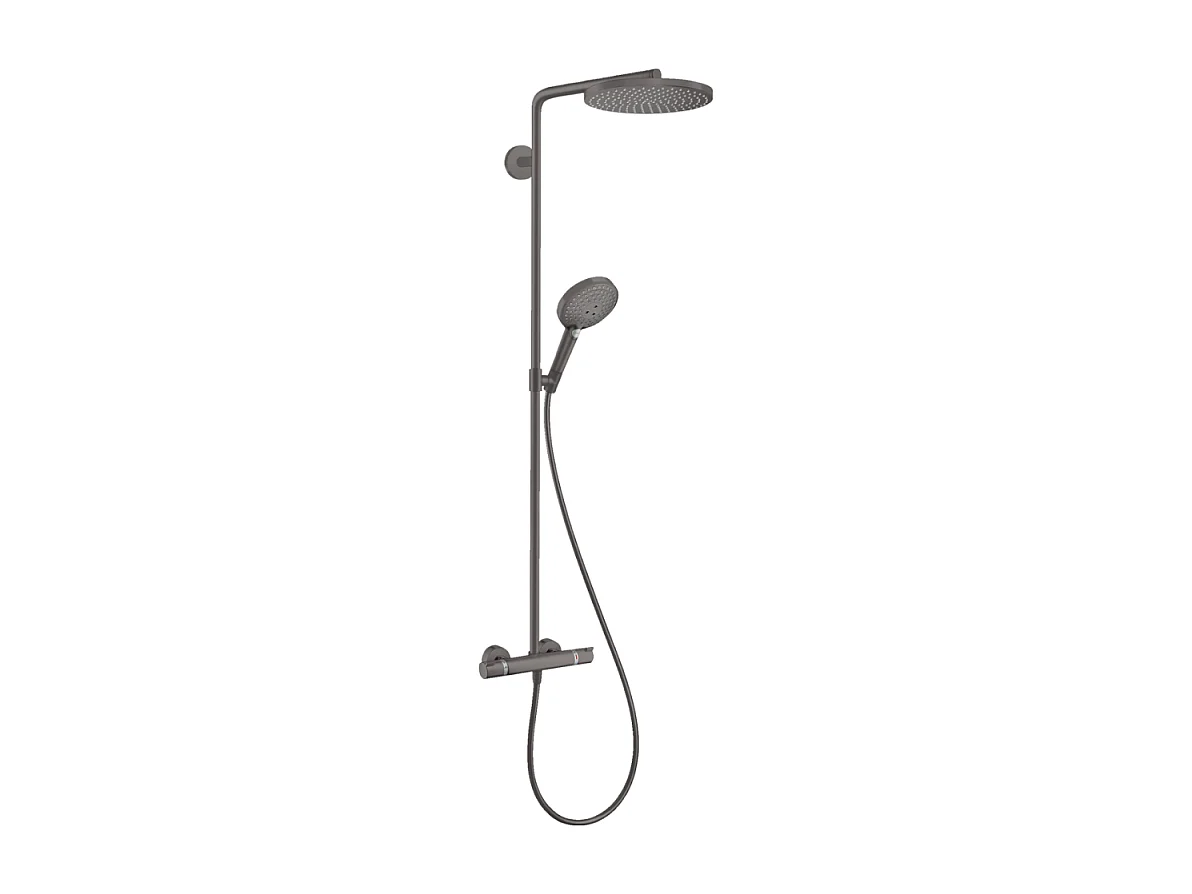 Colonne de douche thermostatique HANSGROHE Raindance Select S 240 noir chromé brossé
