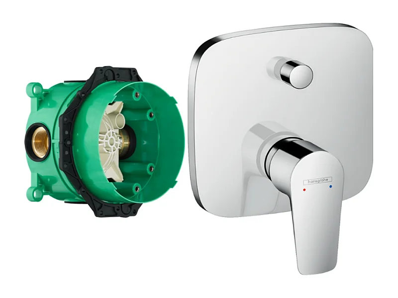 HANSGROHE Façade Talis E pour mitigeur bain douche encastré Chromé avec corps encastré