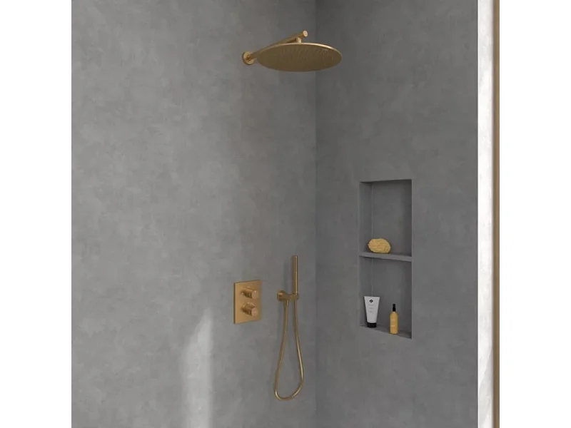 Douche de tête 350 VILLEROY ET BOCH Universal ronde Or brossé