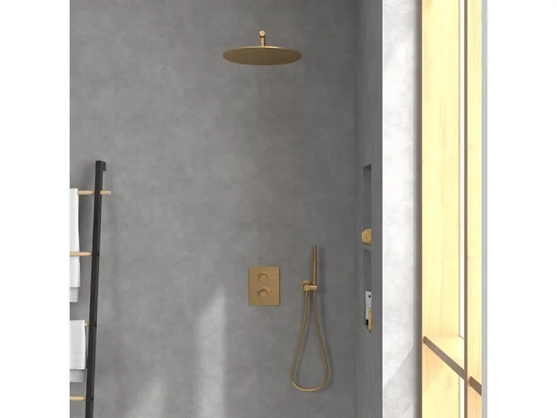 Douche de tête 350 VILLEROY ET BOCH Universal ronde Or brossé