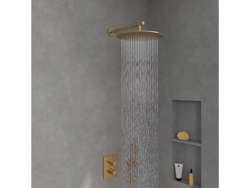 Douche de tête 350 VILLEROY ET BOCH Universal ronde Or brossé