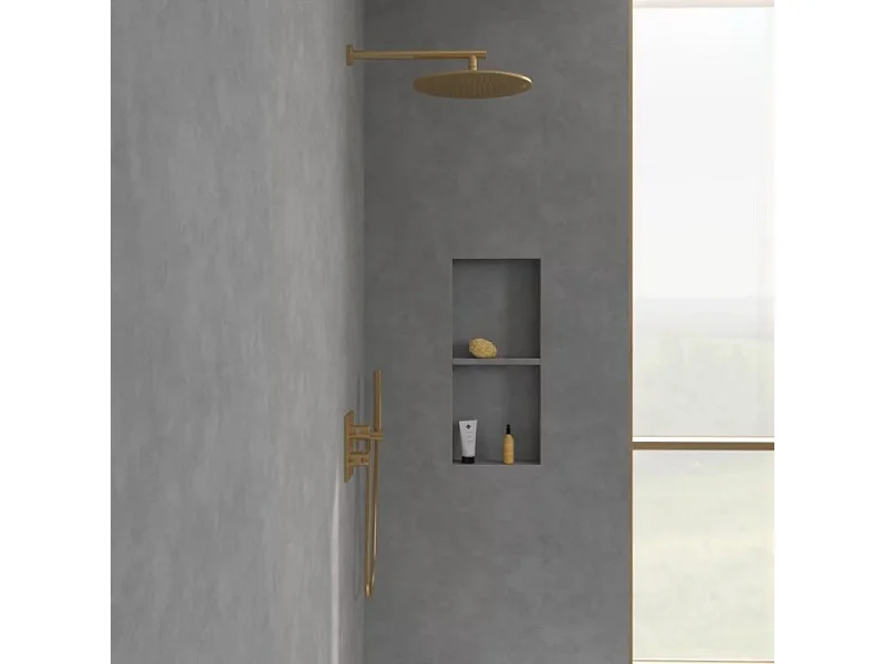 Douche de tête 350 VILLEROY ET BOCH Universal ronde Or brossé