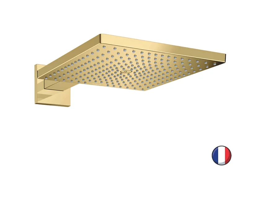 Douche de tête HANSGROHE Raindance E, 1 jet avec bras de douche aspect doré poli
