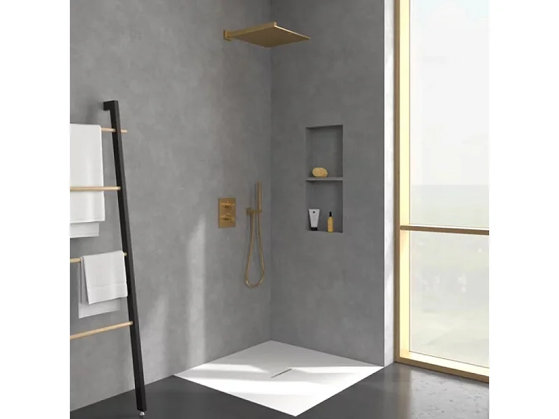 Douche de tête 350 VILLEROY ET BOCH Universal rectangle Or brossé