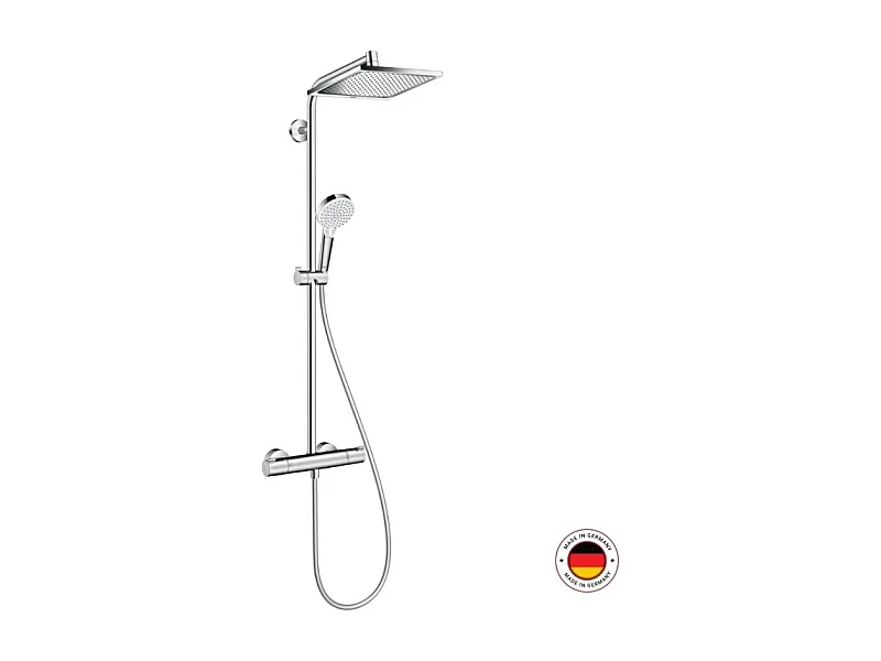 HANSGROHE Crometta E 240 columna de ducha termostática cromada