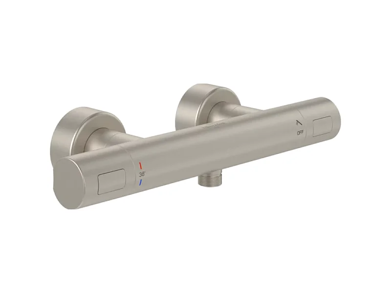 Mitigeur douche thermostatique VILLEROY ET BOCH Universal rond Brushed Nickel Matt