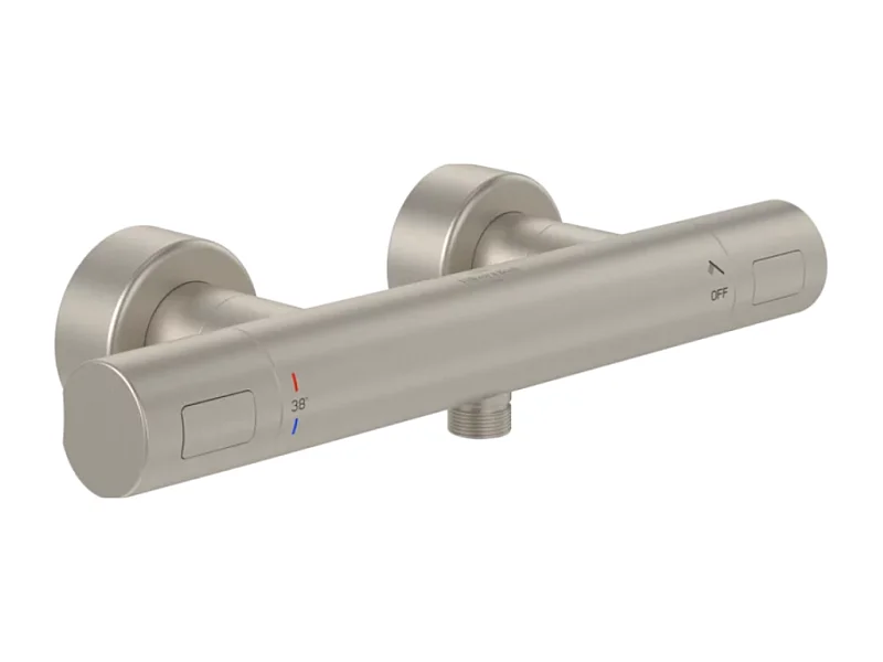 Mitigeur douche thermostatique VILLEROY ET BOCH Universal rond Brushed Nickel Matt