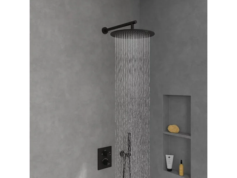 Douche de tête 350 VILLEROY ET BOCH Universal ronde Noir mat