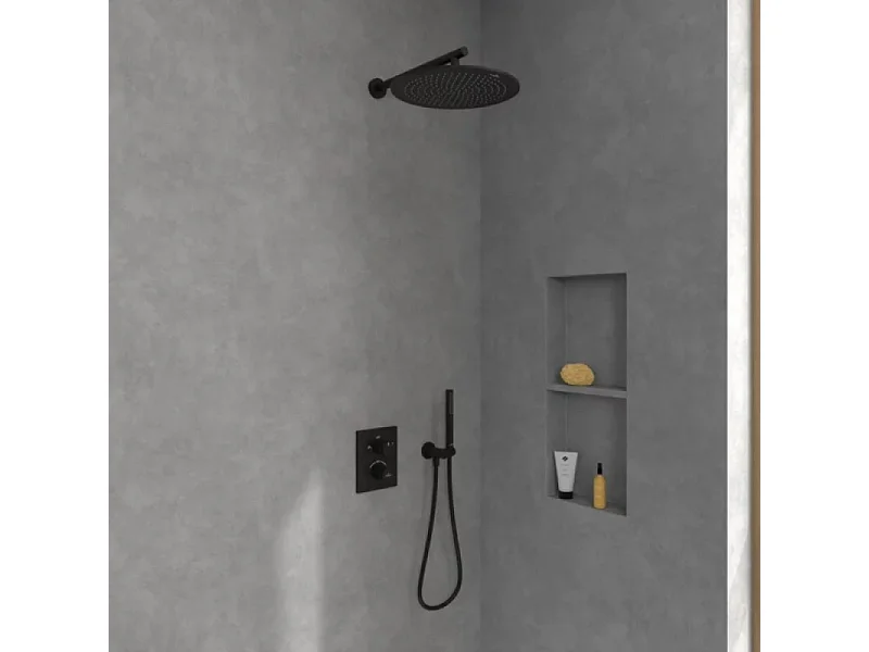 Douche de tête 350 VILLEROY ET BOCH Universal ronde Noir mat