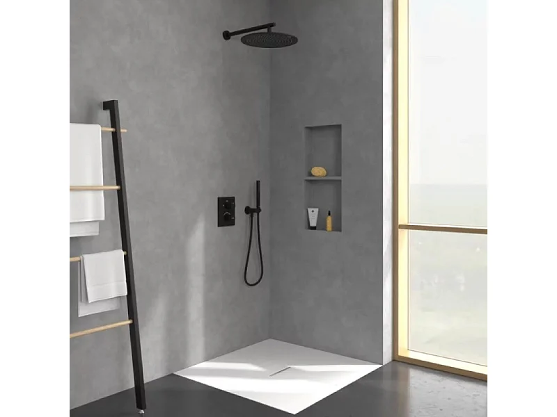 Douche de tête 350 VILLEROY ET BOCH Universal ronde Noir mat