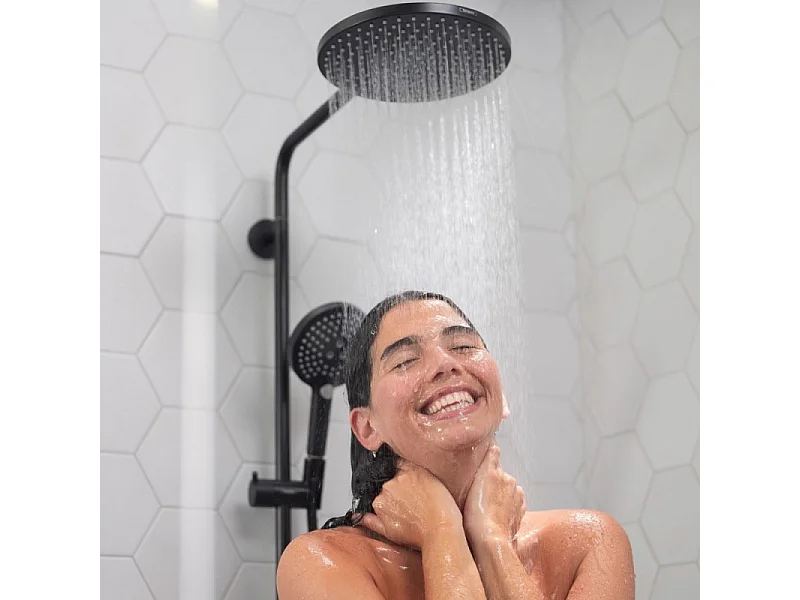 Colonne de douche thermostatique HANSGROHE Raindance Select S 240 noir mat