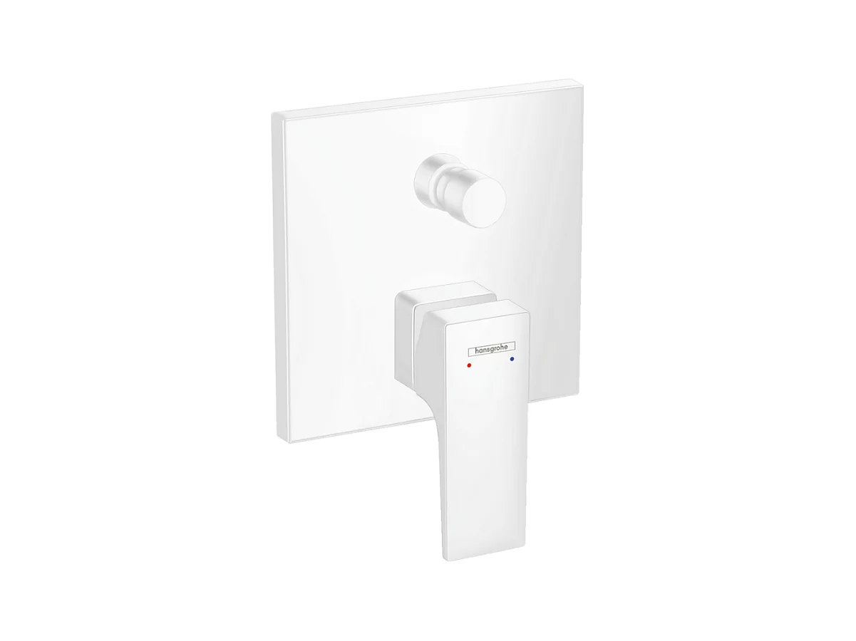 Façade mitigeur bain douche encastré 2 sorties HANSGROHE Metropol blanc mat