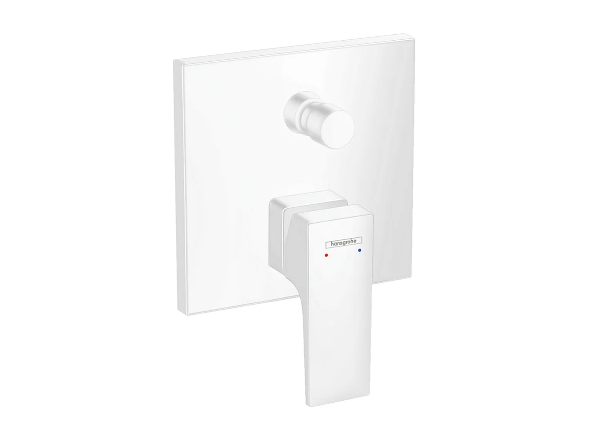 Façade mitigeur bain douche encastré 2 sorties HANSGROHE Metropol blanc mat