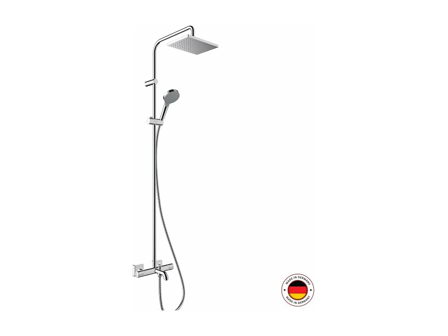 Columna de ducha termostática para baño HANSGROHE Vernis Shape 230 EcoSmart cromo