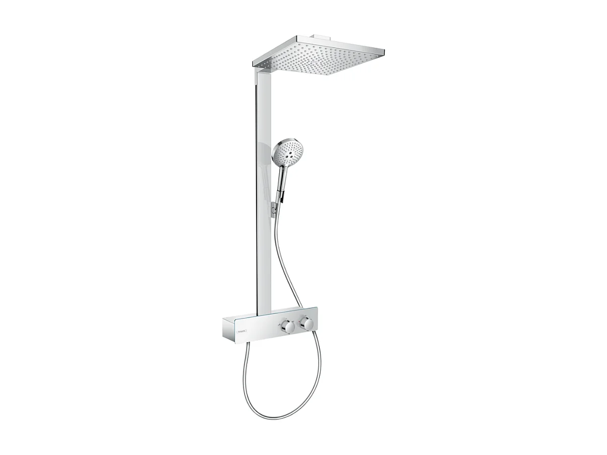Colonne de douche thermostatique HANSGROHE Raindance E 300 avec mitigeur 35 cm chromé