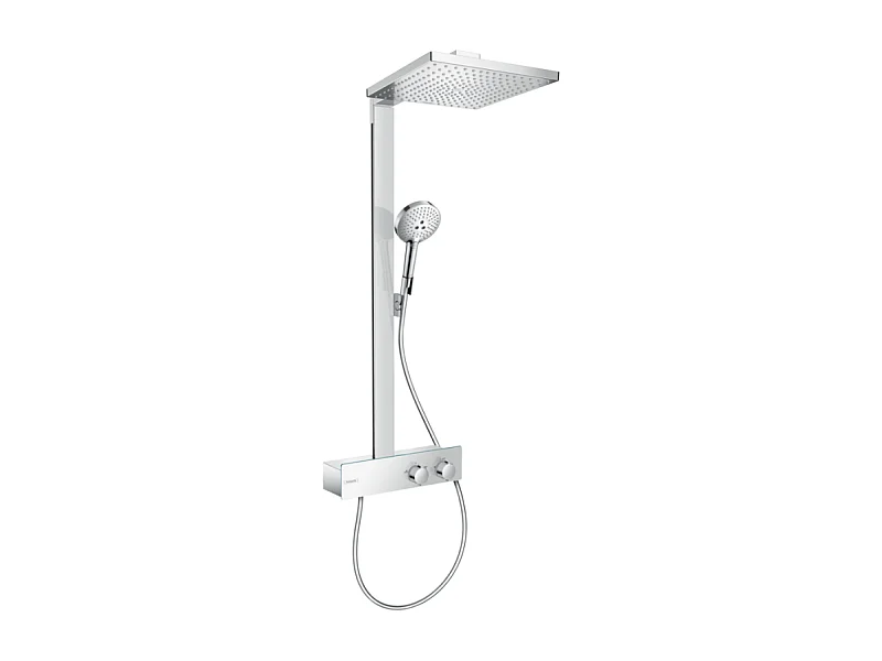 Colonne de douche thermostatique HANSGROHE Raindance E 300 avec mitigeur 35 cm chromé