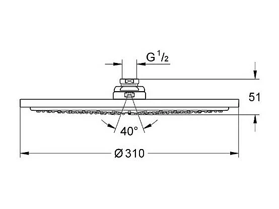 GROHE GROHE Rainshower System 310 columna de ducha termostática