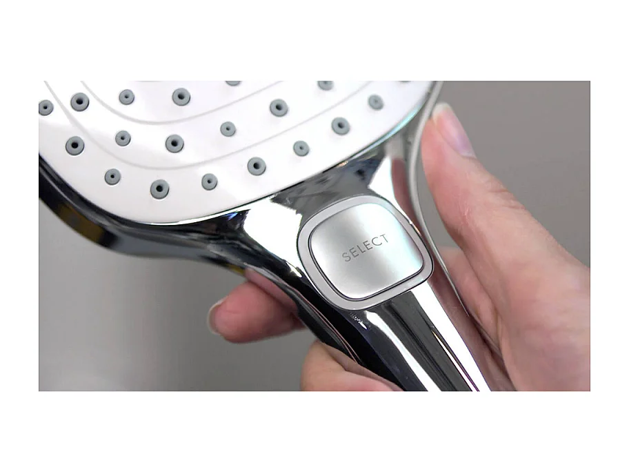 HANSGROHE Raindance Select E 300 Columna de ducha termostática de 3 chorros con mezclador cromado de 30 cm