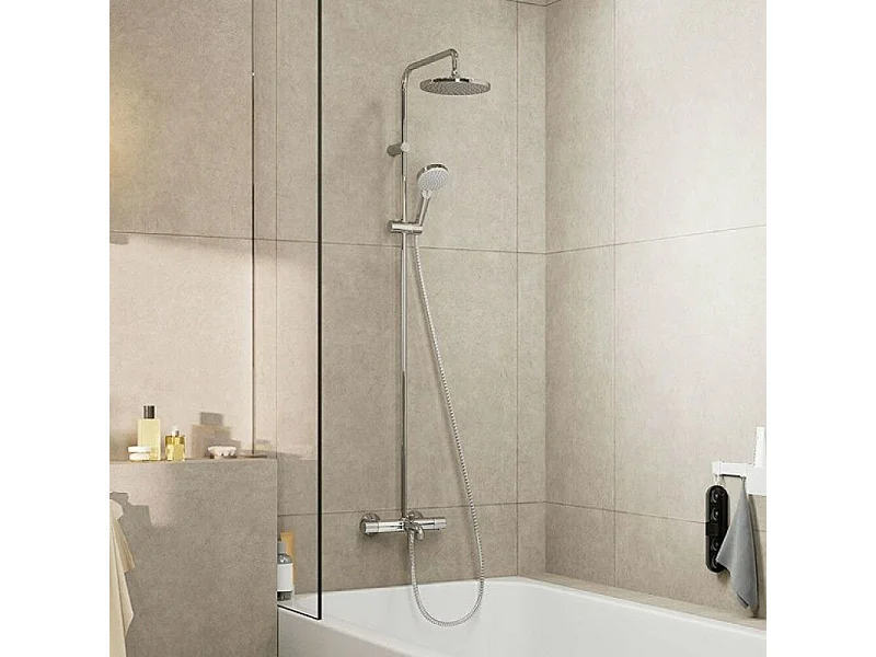 Colonne bain douche thermostatique HANSGROHE Vernis Blend 200 chromé
