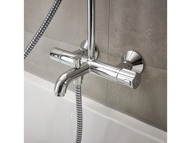 Colonne bain douche thermostatique HANSGROHE Vernis Blend 200 chromé