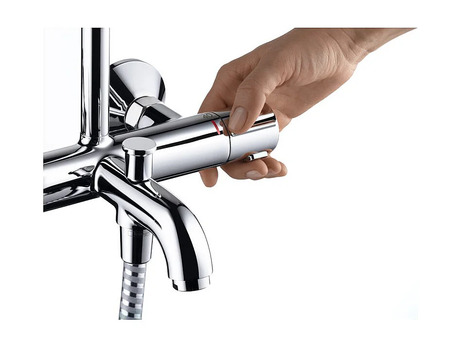 Colonne bain douche thermostatique HANSGROHE Vernis Blend 200 chromé