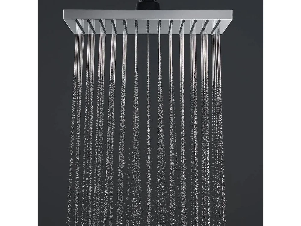 Colonne de douche ou bain douche sans mitigeur HANSGROHE Vernis Shape 230 EcoSmart chromé + tablette AddStoris