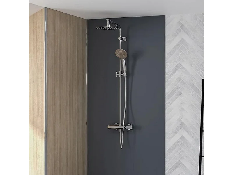 KINEDO Colonne de douche thermostatique Aquatica chromée