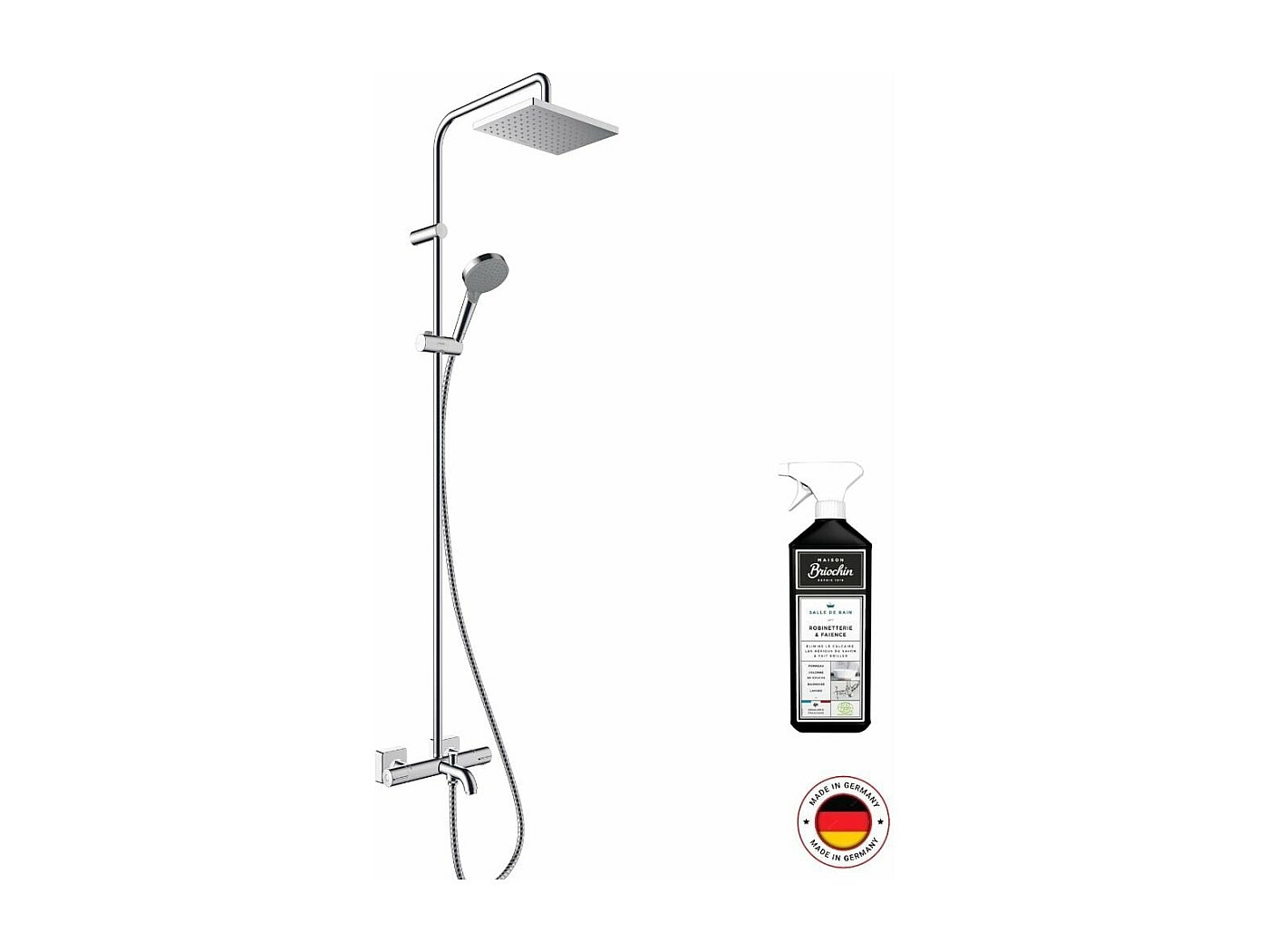 Colonne bain douche thermostatique HANSGROHE Vernis Shape 230 EcoSmart