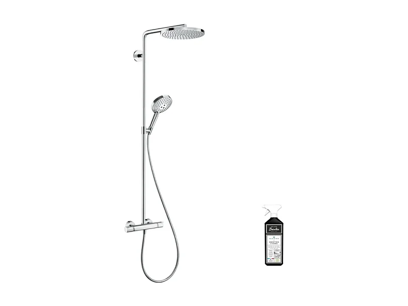 Colonne de douche thermostatique HANSGROHE Raindance Select S 240 chromée + nettoyant Briochin