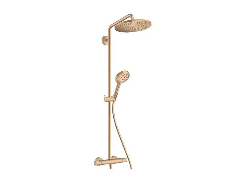 HANSGROHE Croma Select S 280 EcoSmart columna de ducha termostática bronce cepillado