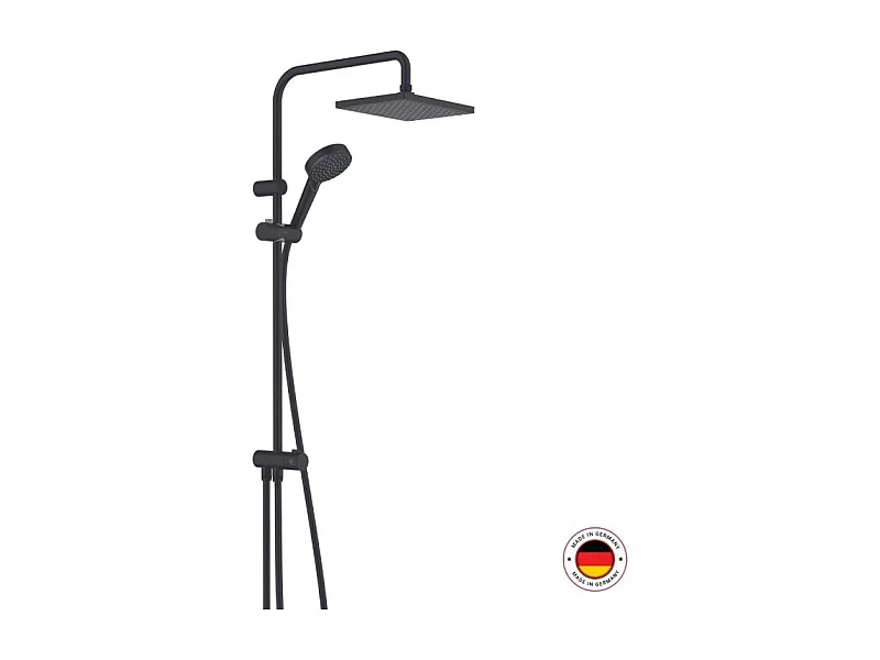 Columna de ducha o ducha de baño sin mezclador HANSGROHE Vernis Shape 230 negro mate