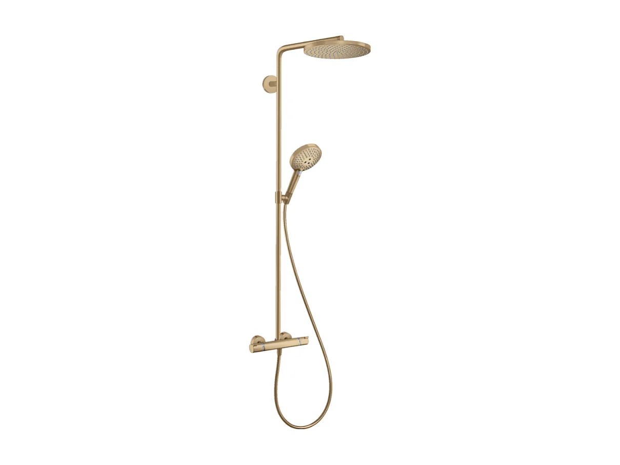 Colonne de douche thermostatique HANSGROHE Raindance Select S 240 bronze brossé